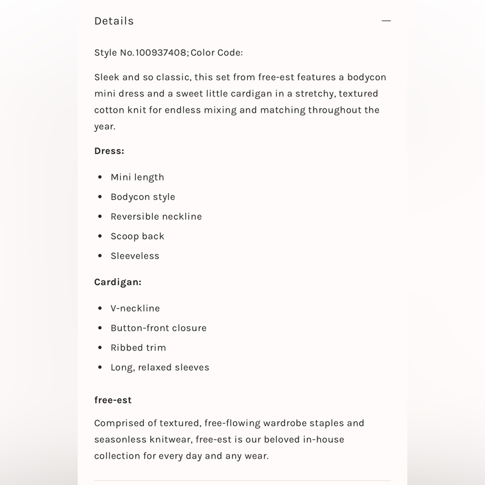 Free People Sadie Sweater Mini Dress & Cardigan Set - Picture 3 of 11